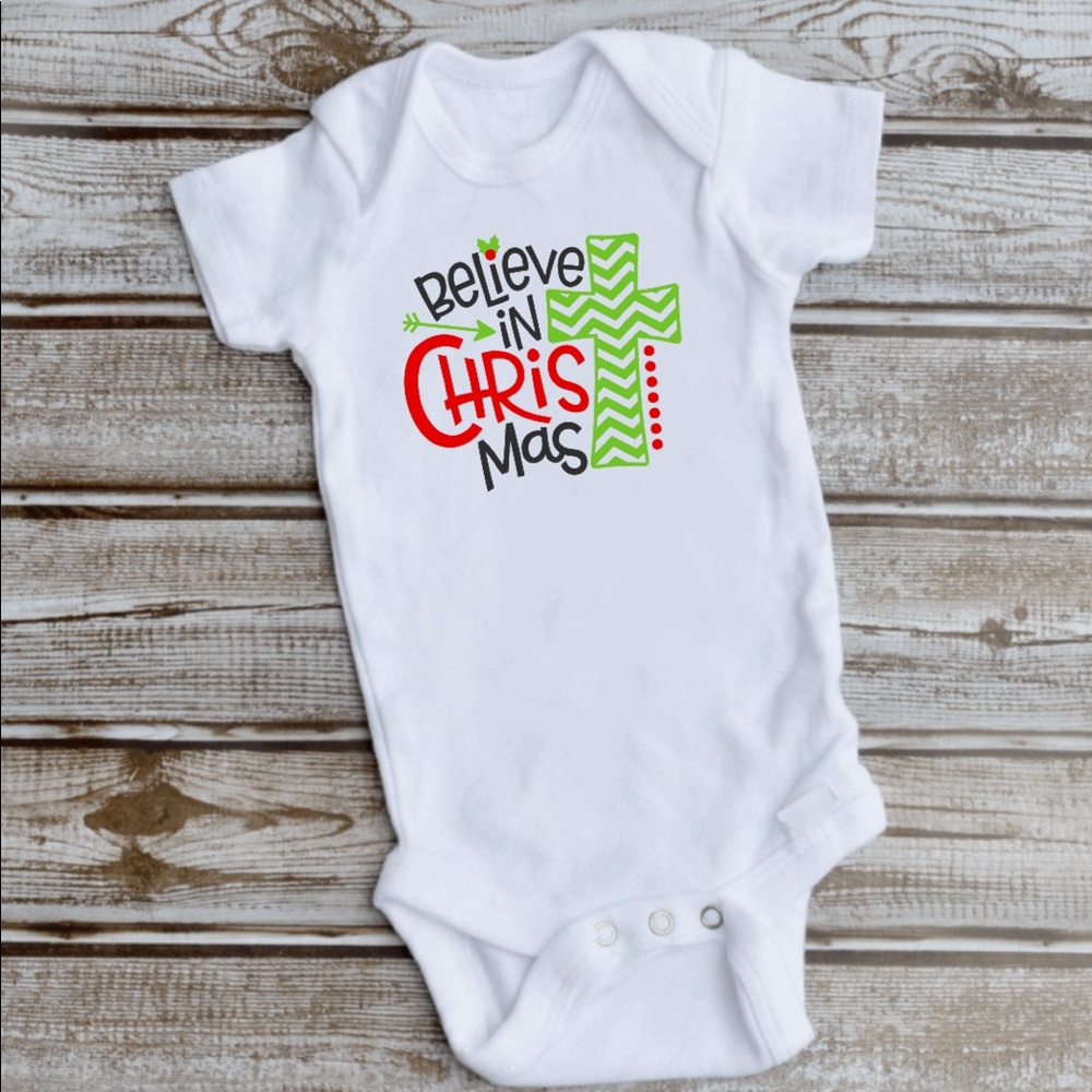 Believe in Christ(mas) bodysuit